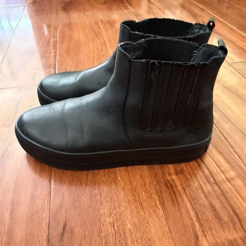 J/Slides NYC Women's Black Slyvie Pull On Boots Size 8.5 M